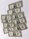 (10)  $1 Silver Certificates, Circulated