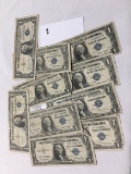 (10)  $1 Silver Certificates, Circulated