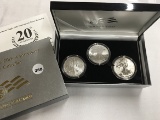 American Eagle 20th Anniversary Silver Comm. Set