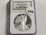 2005-W Silver Eagle NGC Proof 70 Ultra Cameo