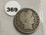 1909 Barber Half Dollar