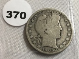 1905-S Barber Half Dollar