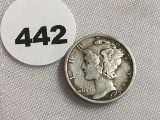 1919-D  Mercury Dime XF