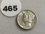 1942-D  Mercury Dime BU