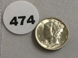 1945  Mercury Dime GEM/BU