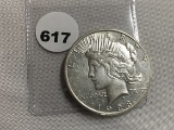 1923-S Peace Dollar EF