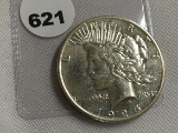 1925 Peace Dollar AU