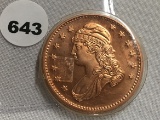 Liberty 1oz Coppper Round