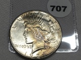 1924-S Peace Dollar, Toning
