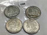4 X $ (2) 1921. (2) 1921-S Morgan Dollars
