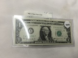 1963-B $1 Federal Reserve Note, Crisp, UNC