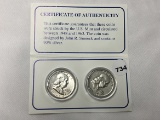 (2) Franklin Halves