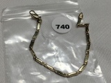 14 kt. Yellow Gold Bracelet 7.5 inch - Trademark 264 AR