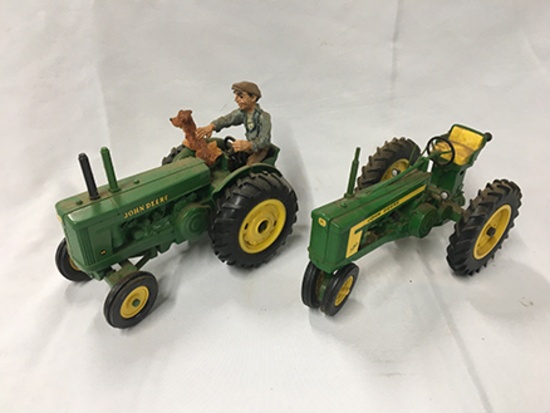 Lot of 2, Ertl 1/16 Scale, (1) John Deere AR Tractor, (1) John Deere 520 Tractor