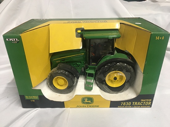 Ertl 1/16 Scale, John Deere 7830 Tractor, Dealer Edition