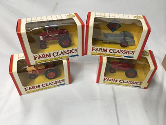 Lot of 4, Ertl 1/43 Scale, Farm Classics