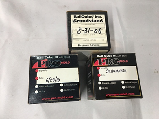 Lot of 3 Baseballs