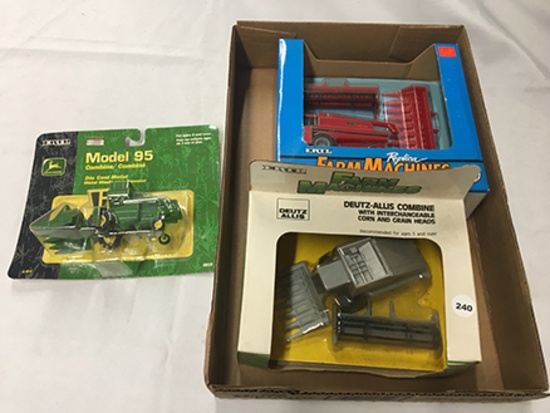 Lot of 3, Ertl 1/64 Scale, Combines