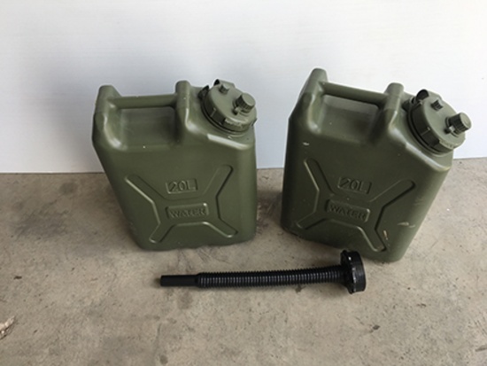 (2) Scepter 20L Water Jugs