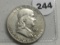 1961-D Franklin Half AU