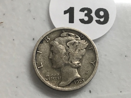 1923 Mercury Dime G-4