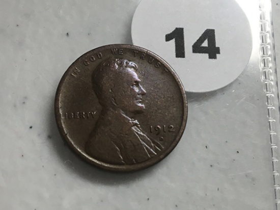 1912-D Lincoln Cent VG
