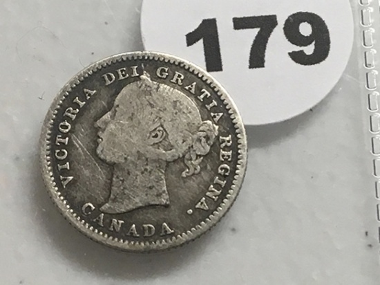 1885 Canada Dime Victoria