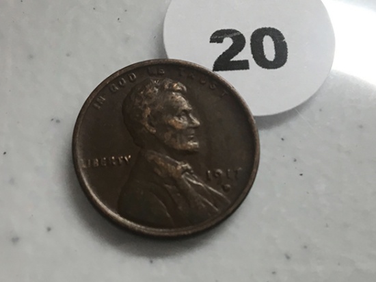 1917-D Lincoln Cent VF