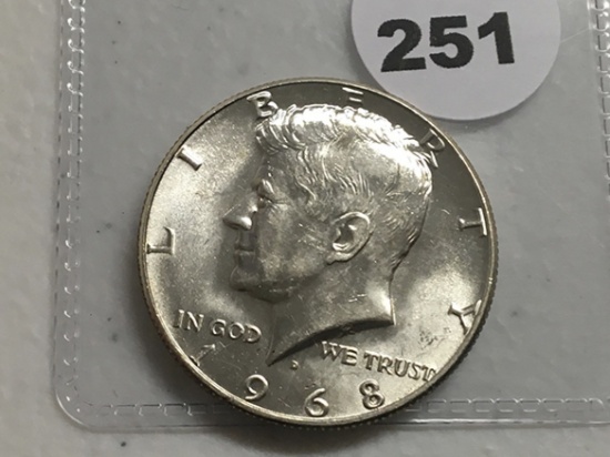 1968-D Kennedy Half GEM BU