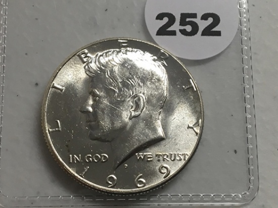 1969-D Kennedy Half GEM BU