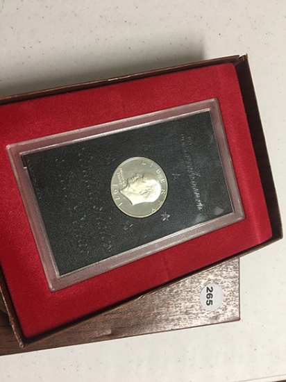 1971-S Eisenhower Proof Silver Dollar Brown Box
