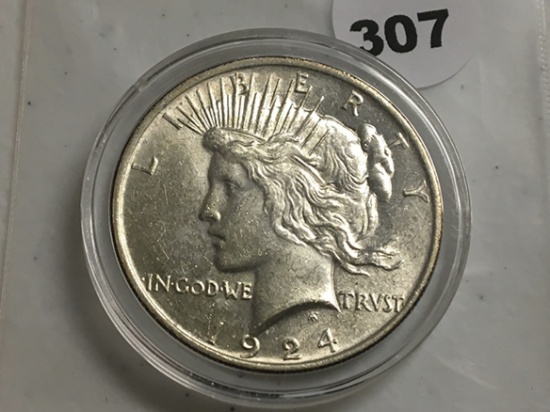 1924 Peace Dollar, UNC