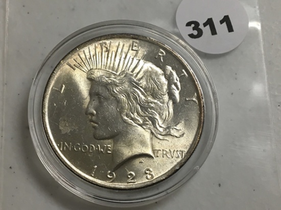 1923 Peace Dollar, BU