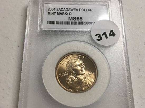 2004-D Sacaqawea Dollar, MS65