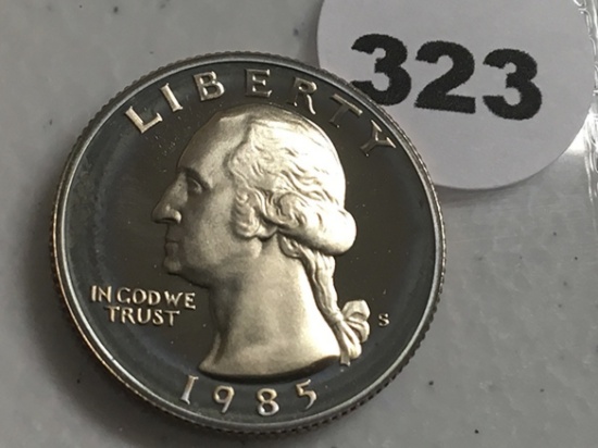 1985-S Washington Quarter Proof