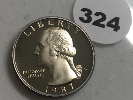 1987-S Washington Quarter Proof