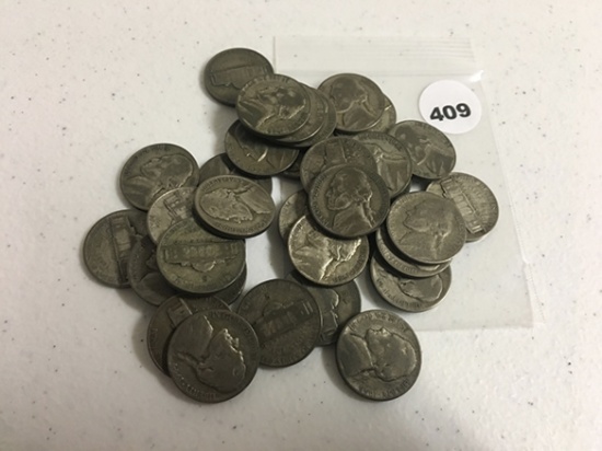 (36) Silver War Nickels