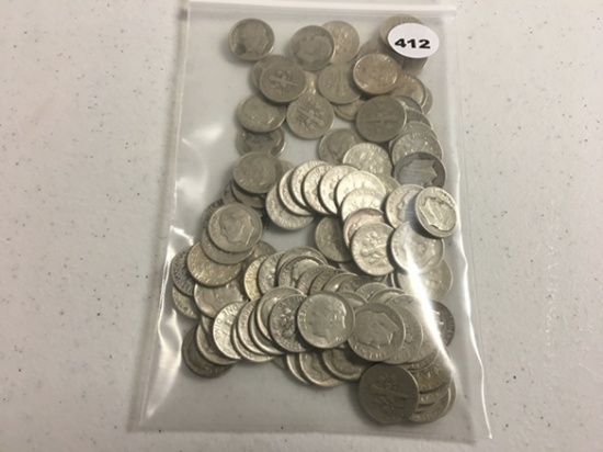 (100) Silver Roosevelt Dimes