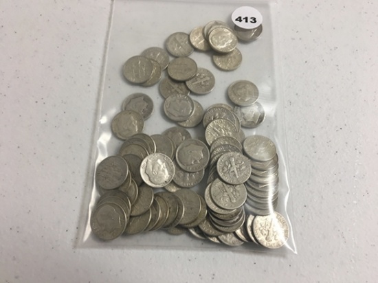 (84) Silver Roosevelt Dimes