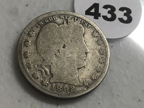 1892 Barber Quarter