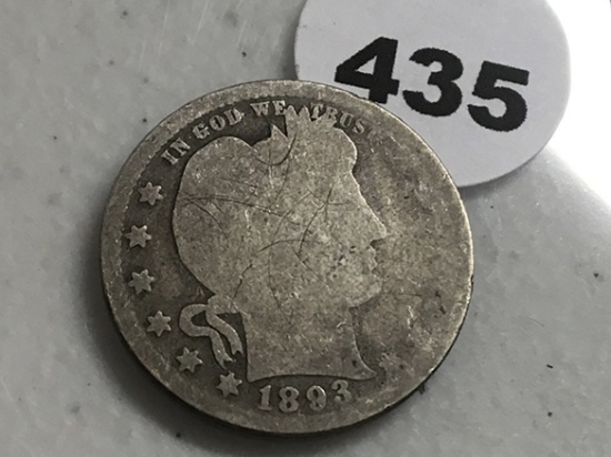 1893 Barber Quarter