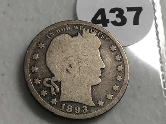 1893-S Barber Quarter