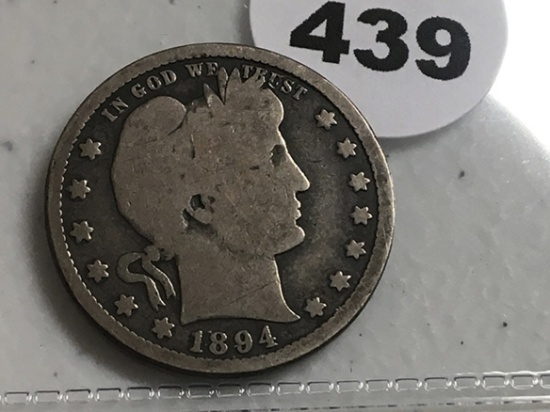 1894-S Barber Quarter