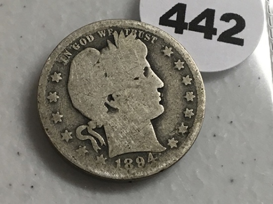 1894-O Barber Quarter