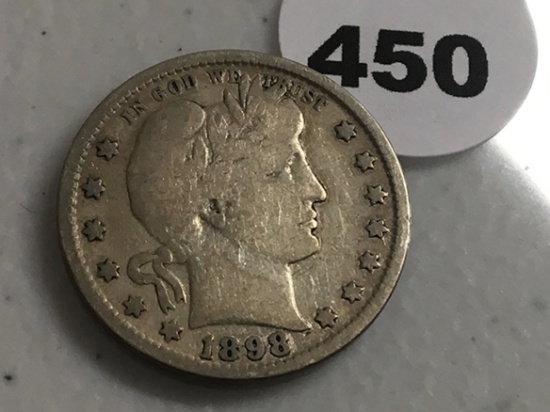 1898 Barber Quarter