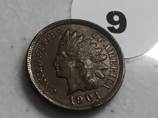 1901 Indian Head cent 4 Diamonds