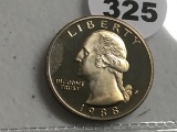 1988-S Washington Quarter Proof