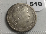 1898-S Barber Half Dollar