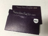 (2) 1987 Proof Set