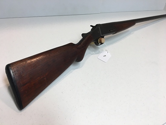 Unmarked Single Shot, 12 Ga, Barrels Marked Army Steel, Vintage Patina